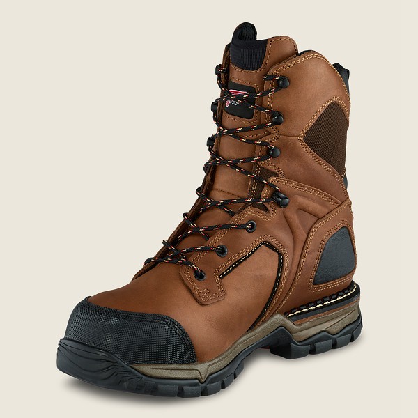 Bottes de Sécurité Red Wing - Flexforce® - 8-Inch Waterproof Toe - Marron/Noir - Homme 390NEZPVL